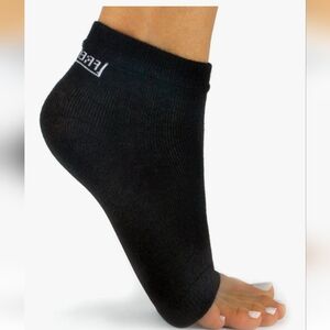 K8's Freetoes toeless socks: Black Great for flip flops, pedicures Yoga 1 Pair